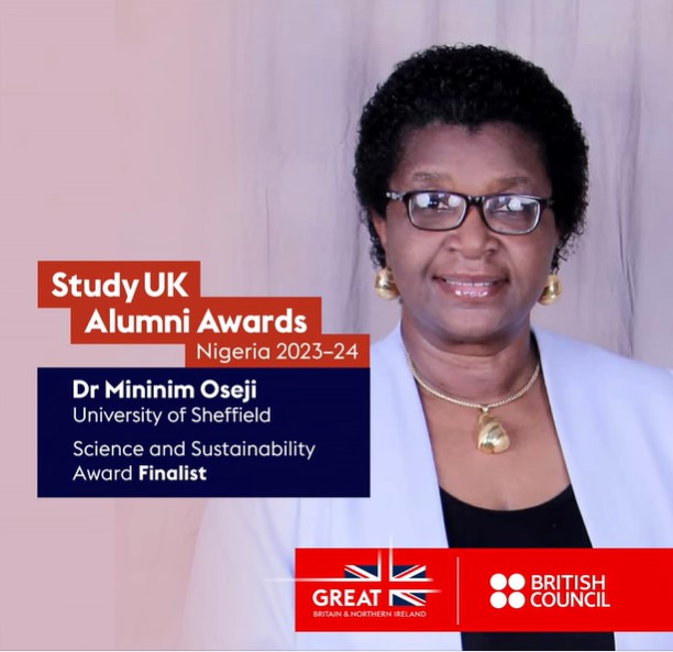 Meet Dr. Mininim Oseji, Finalist for the Science & Sustainability #StudyUKAlumniAwards category